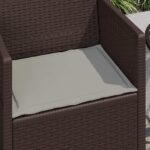 vidaXL Vankúše na sedenie 2 pcs Svetlosivá 47 x 36 x 2 cm Polyester – Obrázok 4