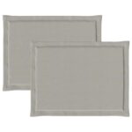 vidaXL Vankúše na sedenie 2 pcs Svetlosivá 47 x 36 x 2 cm Polyester – Obrázok 6