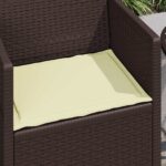 vidaXL Vankúše na sedenie 4 pcs Krémová 47 x 36 x 2 cm Polyester – Obrázok 4