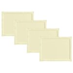 vidaXL Vankúše na sedenie 4 pcs Krémová 47 x 36 x 2 cm Polyester – Obrázok 6