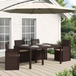 vidaXL Vankúše na sedenie 4 pcs Sivohnedá 47 x 36 x 2 cm Polyester