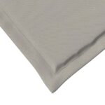 vidaXL Vankúše na sedenie 4 pcs Svetlosivá 47 x 36 x 2 cm Polyester – Obrázok 8