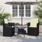 vidaXL Sedadlové a zadné vankúše 2 pcs Krémová 47 x 45 x 2 cm