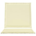 vidaXL Sedadlové a zadné vankúše 2 pcs Krémová 47 x 45 x 2 cm – Obrázok 6