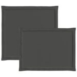 vidaXL Sedadlové a zadné vankúše 2 pcs Antracitová 47 x 45 x 2 cm – Obrázok 7