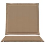 vidaXL Sedadlové a zadné vankúše 2 pcs Sivohnedá 47 x 45 x 2 cm – Obrázok 6
