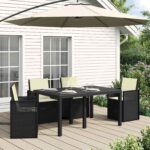vidaXL Sedadlové a zadné vankúše 4 pcs Krémová 47 x 45 x 2 cm