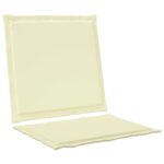 vidaXL Sedadlové a zadné vankúše 4 pcs Krémová 47 x 45 x 2 cm – Obrázok 5