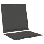 vidaXL Sedadlové a zadné vankúše 4 pcs Antracitová 47 x 45 x 2 cm – Obrázok 5