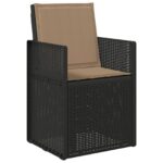 vidaXL Sedadlové a zadné vankúše 4 pcs Sivohnedá 47 x 45 x 2 cm – Obrázok 3