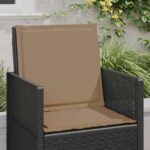 vidaXL Sedadlové a zadné vankúše 4 pcs Sivohnedá 47 x 45 x 2 cm – Obrázok 4