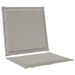 vidaXL Sedadlové a zadné vankúše 4 pcs Svetlosivá 47 x 45 x 2 cm – Obrázok 5