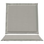 vidaXL Sedadlové a zadné vankúše 4 pcs Svetlosivá 47 x 45 x 2 cm – Obrázok 6