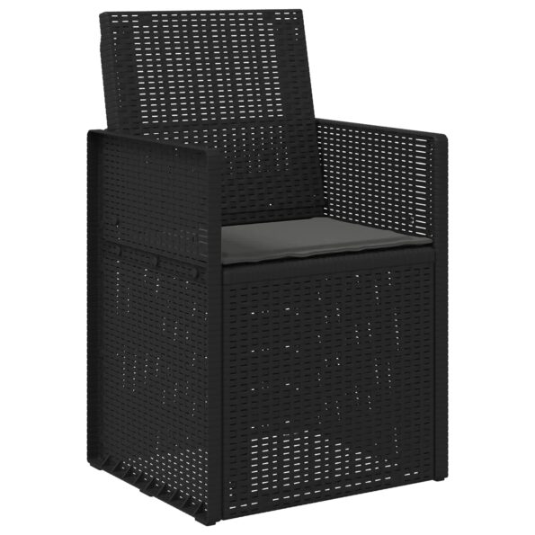 vidaXL Záhradné jedálenské stoličky 2 pcs Antracitová PP – Obrázok 4