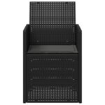 vidaXL Záhradné jedálenské stoličky 2 pcs Antracitová PP – Obrázok 5