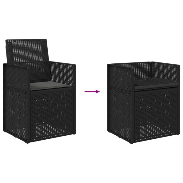 vidaXL Záhradné jedálenské stoličky 2 pcs Antracitová PP – Obrázok 9