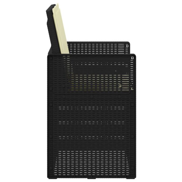 vidaXL Záhradné jedálenské stoličky 2 pcs Antracitová a krémová PP – Obrázok 6