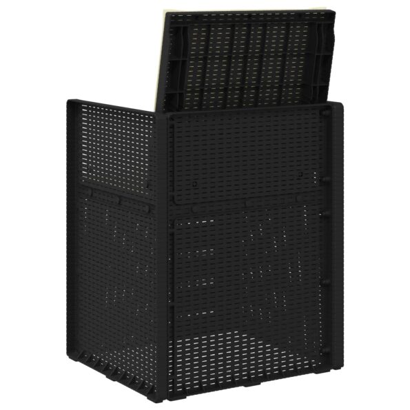 vidaXL Záhradné jedálenské stoličky 2 pcs Antracitová a krémová PP – Obrázok 7