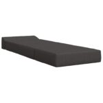 vidaXL Skladacia pohovka na spaní Tmavosivá 200 x 70 x 15 cm Látka – Obrázok 3