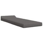 vidaXL Skladacia pohovka na spaní Svetlosivá 200 x 70 x 10 cm Látka – Obrázok 3