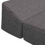 vidaXL Skladacia pohovka na spaní Svetlosivá 200 x 70 x 10 cm Látka – Obrázok 6
