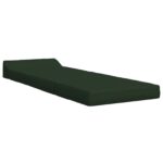 vidaXL Skladacia pohovka na spaní Tmavozelená 200 x 70 x 10 cm Látka – Obrázok 2