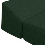 vidaXL Skladacia pohovka na spaní Tmavozelená 200 x 70 x 10 cm Látka – Obrázok 5
