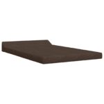 vidaXL Skladacia pohovka na spaní Sivohnedá 120 x 60 x 49 cm Látka – Obrázok 2