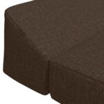 vidaXL Skladacia pohovka na spaní Sivohnedá 120 x 60 x 49 cm Látka – Obrázok 5