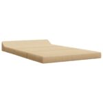 vidaXL Skladacia pohovka na spaní Zelená šedá 120 x 60 x 49 cm Látka – Obrázok 2