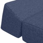 vidaXL Skladacia pohovka na spaní Modrá 60 x 70 x 41 cm Látka – Obrázok 6