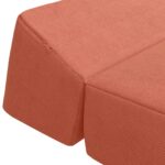 vidaXL Skladacia pohovka na spaní Červenooranžová 60 x 70 x 41 cm – Obrázok 6