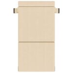 vidaXL Skladacia pohovka na spaní Krémová 70 x 80 x 60 cm Látka – Obrázok 3