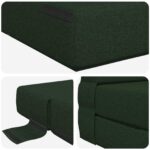 vidaXL Skladacia pohovka na spaní Tmavozelená 152 x 86,5 x 60 cm Látka – Obrázok 6