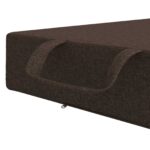 vidaXL Skladacia pohovka na spaní 90 x 63 x 45 cm Sivohnedá – Obrázok 7