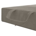vidaXL Skladacia pohovka na spaní 75 x 67 x 45 cm Svetlosivá – Obrázok 7