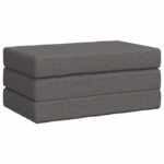 vidaXL Skladacia pohovka na spaní 80 x 67 x 45 cm Svetlosivá – Obrázok 3