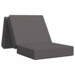 vidaXL Skladacia pohovka na spaní 90 x 67 x 45 cm Svetlosivá – Obrázok 2