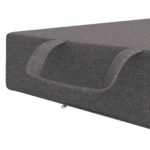 vidaXL Skladacia pohovka na spaní 90 x 67 x 45 cm Svetlosivá – Obrázok 7