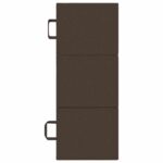 vidaXL Skladacia pohovka na spaní 90 x 67 x 45 cm Sivohnedá – Obrázok 6