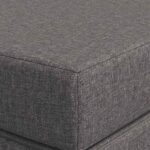 vidaXL Skladacia pohovka na spaní 100 x 67 x 45 cm Svetlosivá – Obrázok 6