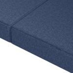 vidaXL Skladacia pohovka na spaní 100 x 67 x 45 cm Modrá – Obrázok 7