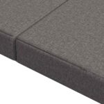 vidaXL Skladacia pohovka na spaní 120 x 67 x 45 cm Svetlosivá – Obrázok 7