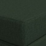 vidaXL Skladacia pohovka na spaní 120 x 67 x 45 cm Tmavozelená – Obrázok 6