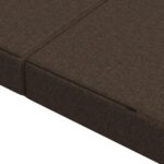vidaXL Skladacia pohovka na spaní 140 x 67 x 45 cm Sivohnedá – Obrázok 7