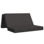 vidaXL Skladacia pohovka na spaní 160 x 67 x 45 cm Tmavosivá – Obrázok 2