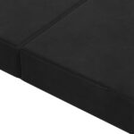 vidaXL Skladacia pohovka na spaní 160 x 67 x 45 cm Čierna – Obrázok 7