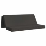 vidaXL Skladacia pohovka na spaní 180 x 67 x 45 cm Tmavosivá – Obrázok 2