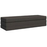 vidaXL Skladacia pohovka na spaní 180 x 67 x 45 cm Tmavosivá – Obrázok 3