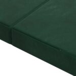 vidaXL Skladacia pohovka na spaní 200 x 67 x 45 cm Tmavozelená – Obrázok 7